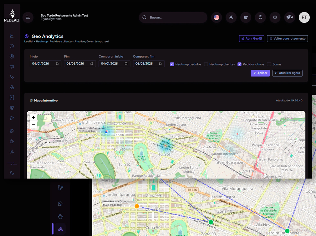Plataforma de Inteligência Geoespacial para Delivery